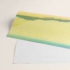 Waters of Goh - Ocean Nature Landscape in Yellow and Blue Wrapping Paper Gallery Image 2