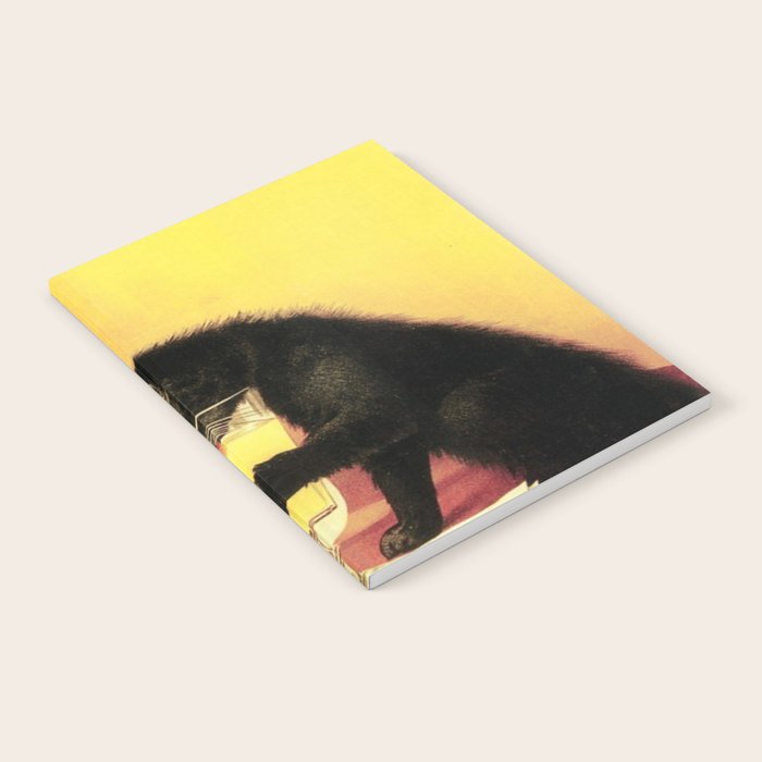 Absinthe Bourgeois Black Cat Vintage Notebook Gallery Image 1