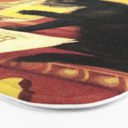 Absinthe Bourgeois Black Cat Vintage Bath Mat Gallery Image 3