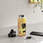Absinthe Bourgeois Black Cat Vintage Water Bottle Gallery Image 4