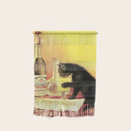 Absinthe Bourgeois Black Cat Vintage Wall Hanging Gallery Image 1