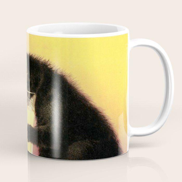 Absinthe Bourgeois Black Cat Vintage Coffee Mug Gallery Image 1