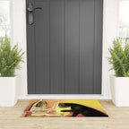 Absinthe Bourgeois Black Cat Vintage Welcome Mat Gallery Image 3