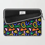 Creative colorful organic shape art pattern Laptop Sleeve Gallery Image 2