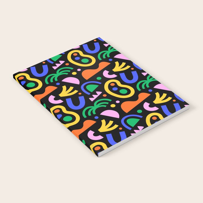 Creative colorful organic shape art pattern Notebook Gallery Image 2
