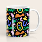 Creative colorful organic shape art pattern Coffee Mug Gallery Image 1
