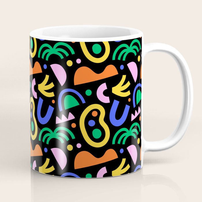 Creative colorful organic shape art pattern Coffee Mug Gallery Image 1