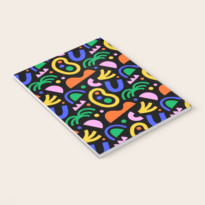 Creative colorful organic shape art pattern Notebook Gallery Image 3