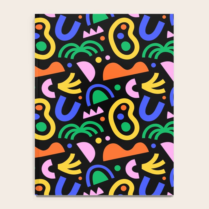Creative colorful organic shape art pattern Notebook Gallery Image 4
