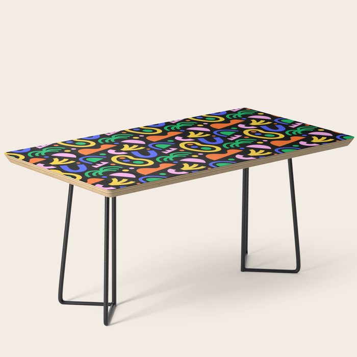 Creative colorful organic shape art pattern Coffee Table Gallery Image 1
