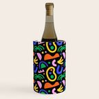 Creative colorful organic shape art pattern Wine Chiller Gallery Image 1