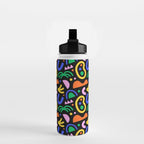 Creative colorful organic shape art pattern Water Bottle Gallery Image 2