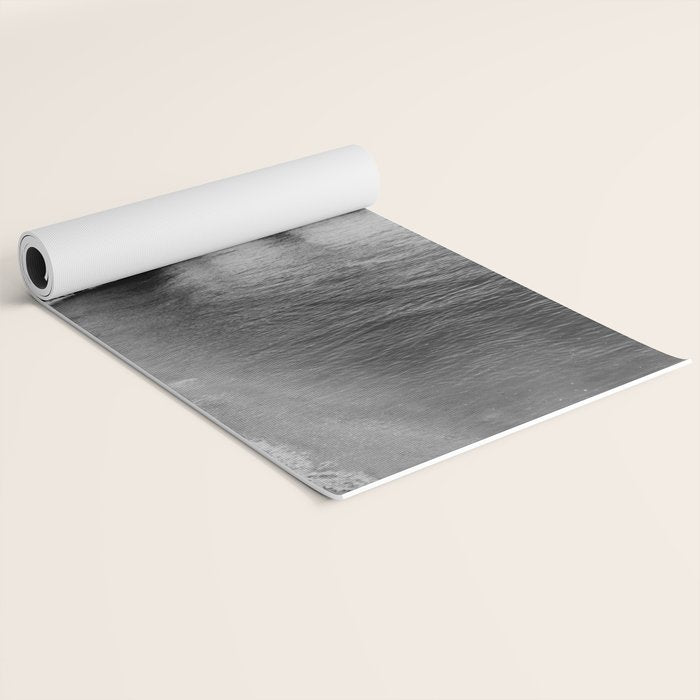 Black and White Ocean Yoga Mat Gallery Image 2