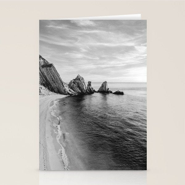 Black and White Ocean Stationery Card Gallery Image 2