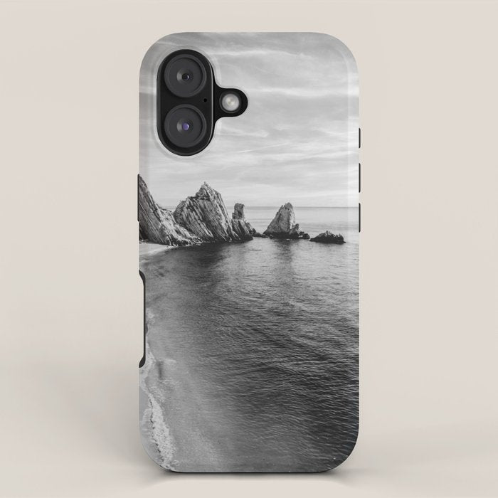 Black and White Ocean iPhone Case Gallery Image 1