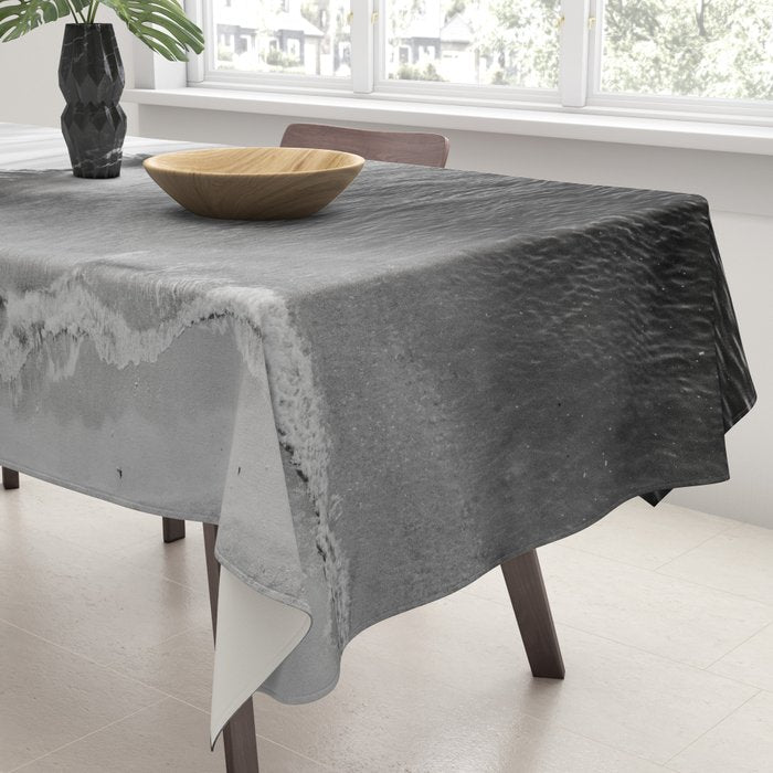 Black and White Ocean Tablecloth Gallery Image 3