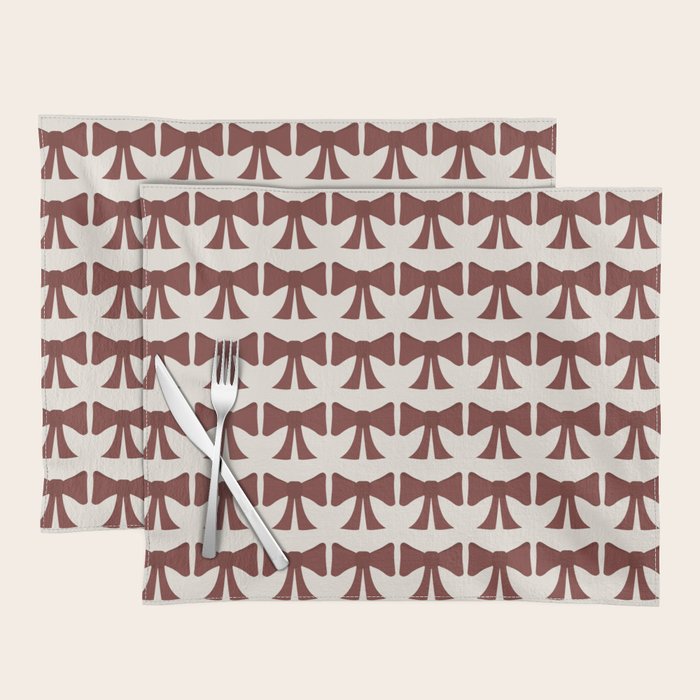 Vintage Bows XI Red Placemat Gallery Image 1