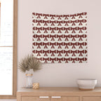 Vintage Bows XI Red Wall Tapestry Gallery Image 2