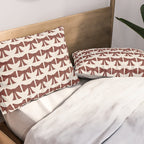 Vintage Bows XI Red Pillow Sham Gallery Image 2