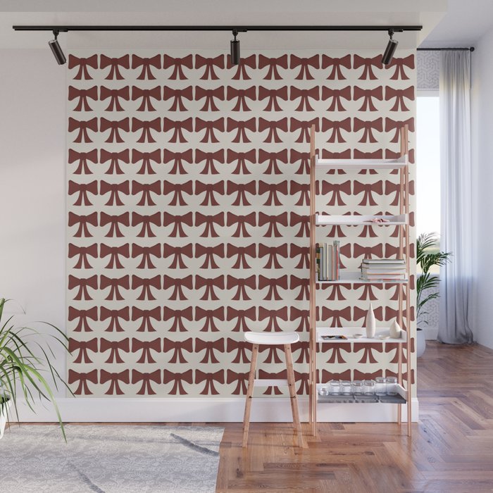 Vintage Bows XI Red Wall Mural Gallery Image 1