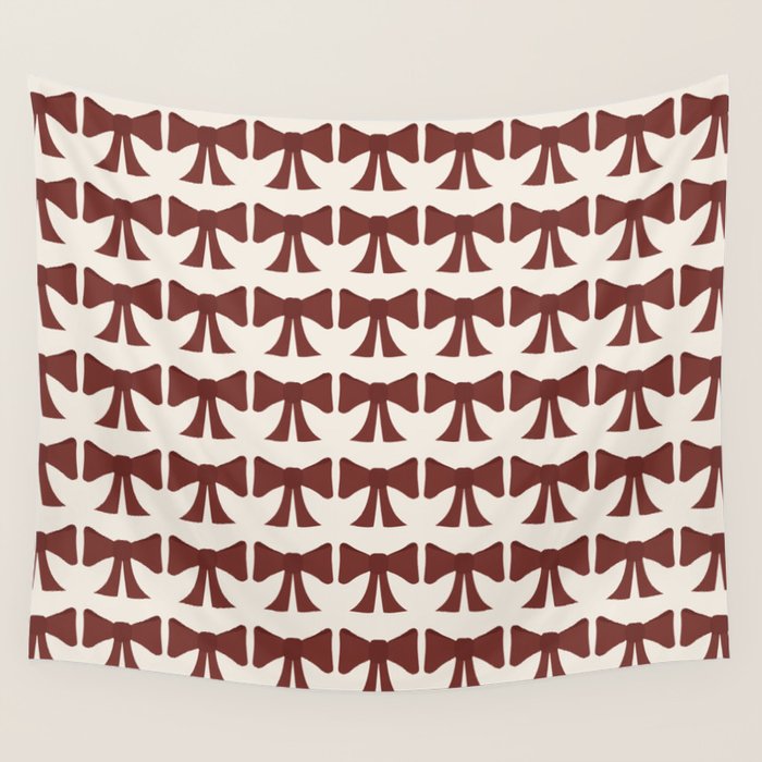 Vintage Bows XI Red Wall Tapestry Gallery Image 4