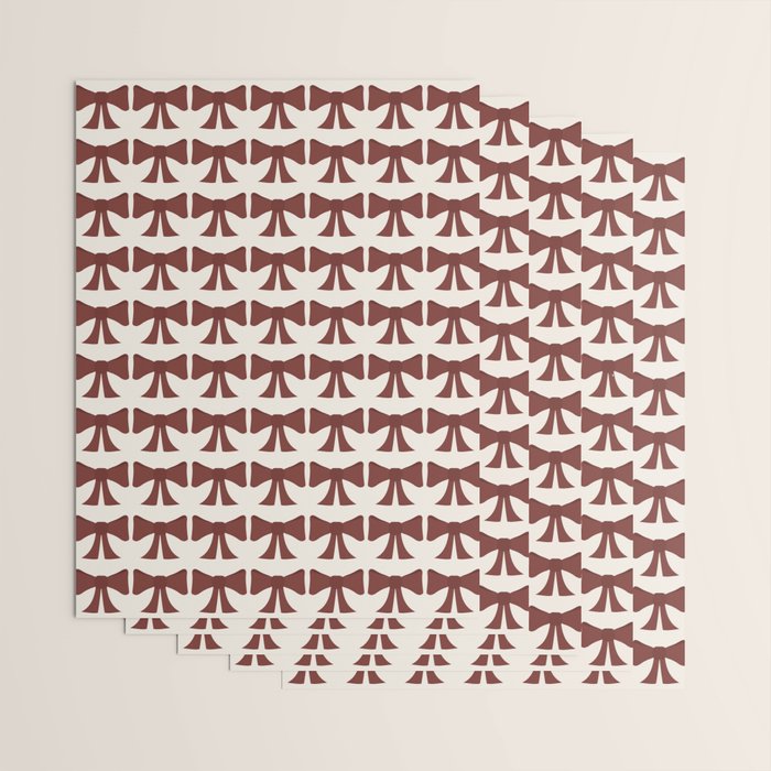 Vintage Bows XI Red Wrapping Paper Gallery Image 3