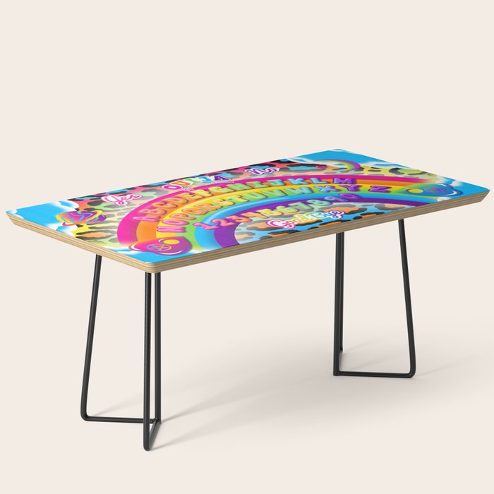 1997 Neon Rainbow Spirit Board Coffee Table Gallery Image 1