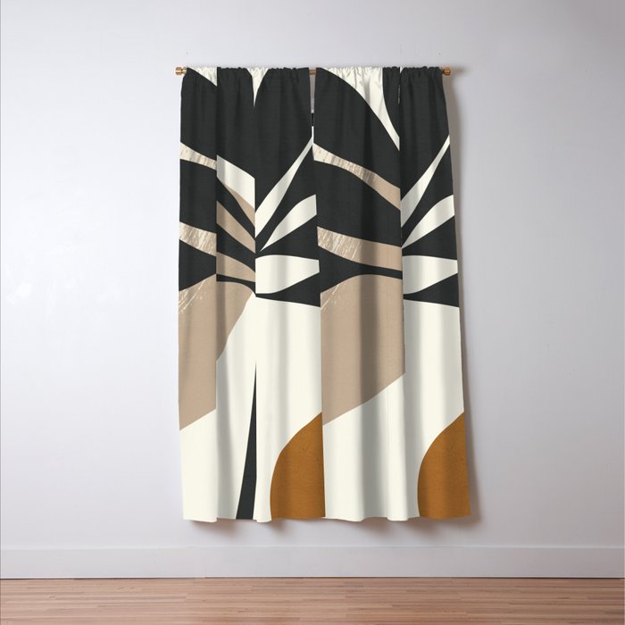 Abstract Art Plant2 Window Curtain Gallery Image 3