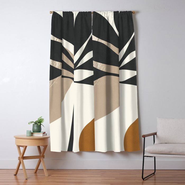 Abstract Art Plant2 Window Curtain Gallery Image 5
