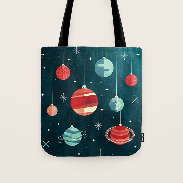 Joy to the Universe (in Teal) Tote Bag Gallery Image 1