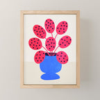 Blueberry Vase & French Fuchsia Leaves: Vases & Stuff 03 Mini Art Print Gallery Image 1