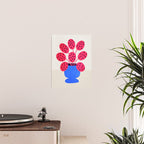 Blueberry Vase & French Fuchsia Leaves: Vases & Stuff 03 Poster Gallery Image 2