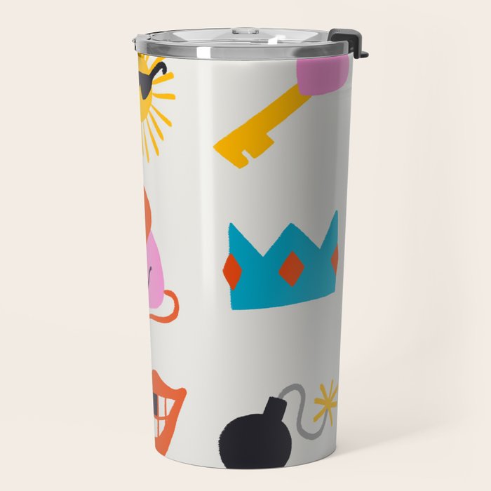 Leo Emoji Travel Mug Gallery Image 2
