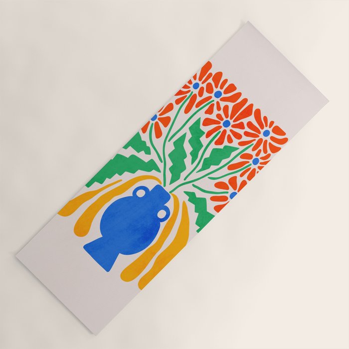 FOLIAGE 001: Hibiscus | Flower Market Yoga Mat Gallery Image 1