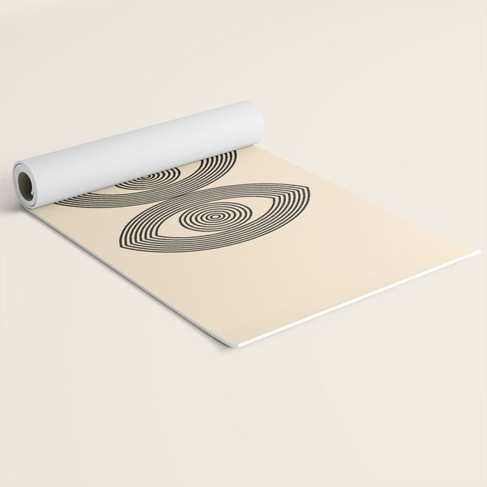 Abstraction_EYE_LINE_POP_ART_Minimalism_001X Yoga Mat Gallery Image 2