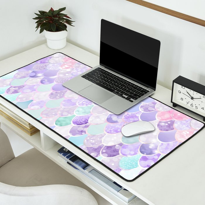 Mermaid Pastel Aesthetics Desk Mat Gallery Image 2