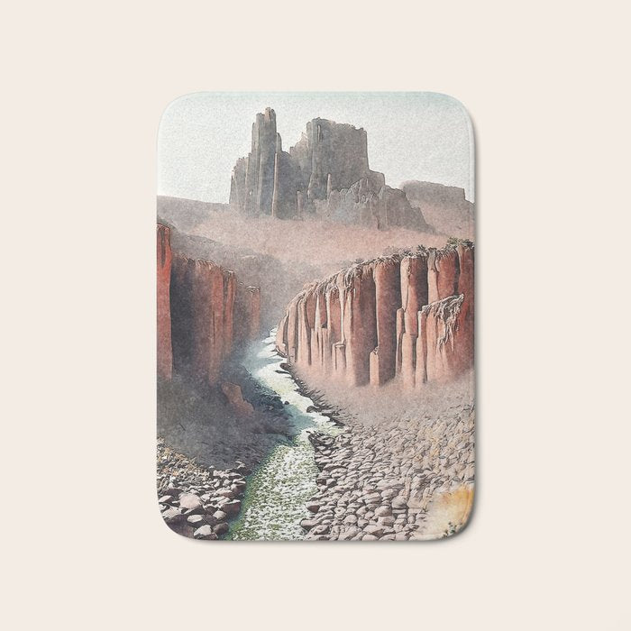 Path to Hon - Nature Landscape Bath Mat Gallery Image 1