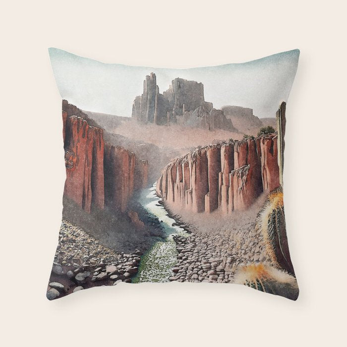 Path to Hon - Nature Landscape Throw Pillow Gallery Image 6
