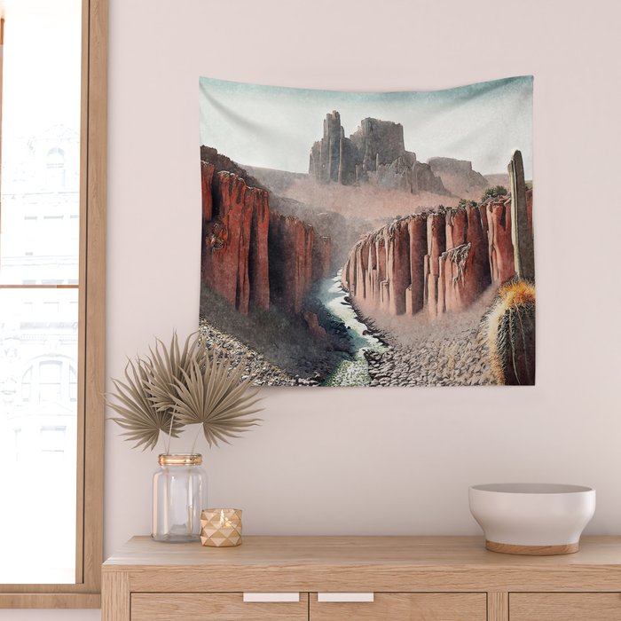 Path to Hon - Nature Landscape Wall Tapestry Gallery Image 2