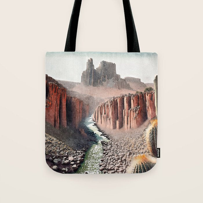 Path to Hon - Nature Landscape Tote Bag Gallery Image 1
