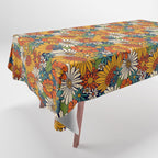 70s Retro Floral - Bold Tablecloth Gallery Image 1