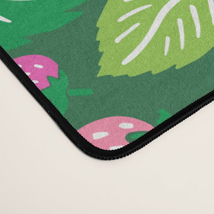Strawberry Fields - Pink and Green Desk Mat Gallery Image 4