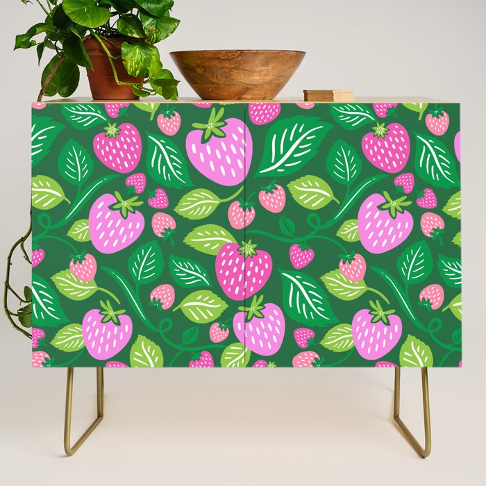 Strawberry Fields - Pink and Green Credenza Gallery Image 1