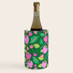 Strawberry Fields - Pink and Green Wine Chiller Gallery Image 1