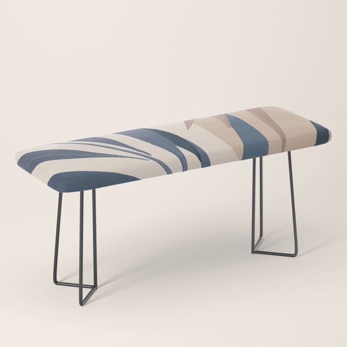 Minimal Abstract Art Tropical Leaves 15 Bench Gallery Image 1