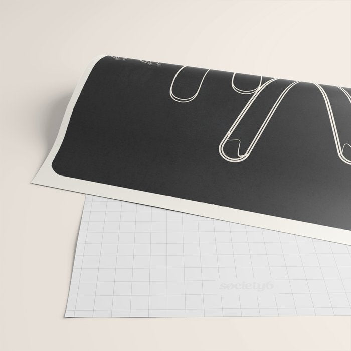Minimal Skis 1 Wrapping Paper Gallery Image 2