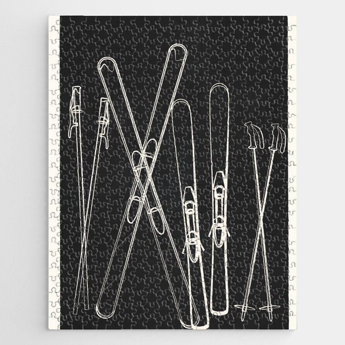 Minimal Skis 1 Jigsaw Puzzle Gallery Image 1