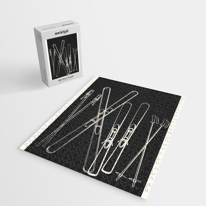 Minimal Skis 1 Jigsaw Puzzle Gallery Image 2