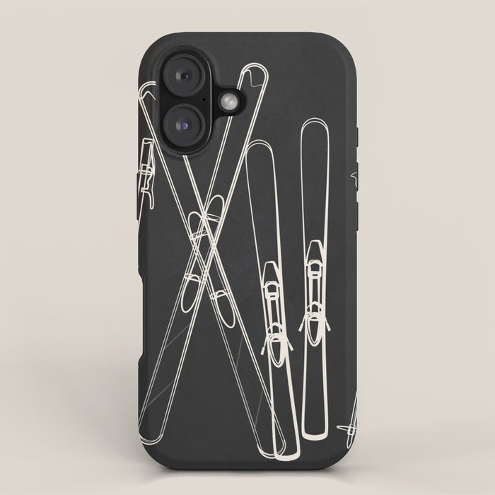 Minimal Skis 1 iPhone Case Gallery Image 1