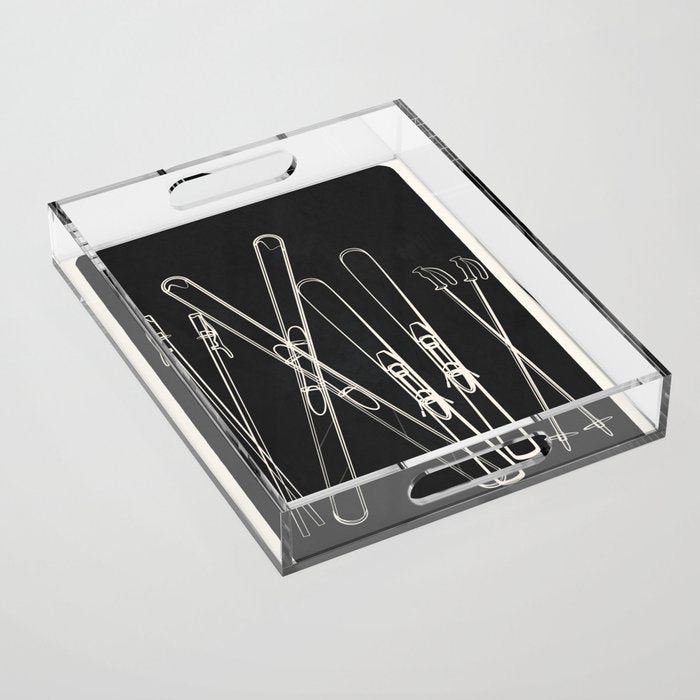 Minimal Skis 1 Acrylic Tray Gallery Image 1